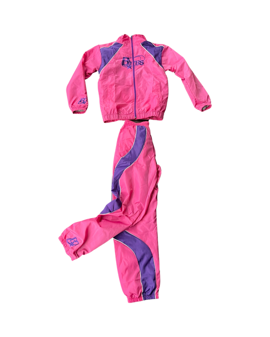 BYBS PINK NYLON TRACKSUIT
